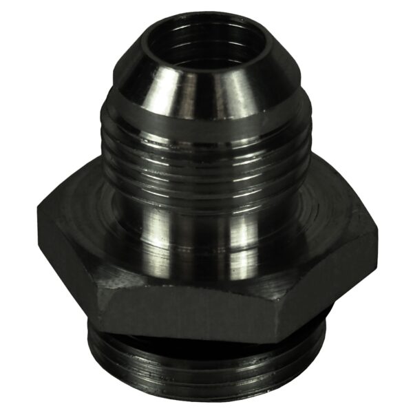 Aluminum Cooler/Adapter Fitting -8AN x 5/8"-18 O-ring, Bright Anodized