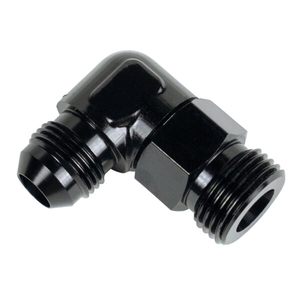 Aluminum Swivel Fitting 90° 7/8-14 UNF x -8AN Male