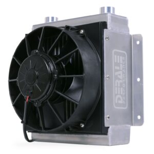 18 Row Hi-Flow Racing Remote Fluid Cooler with Single Fan, 7/8-14 UNF O-ring