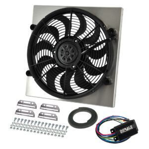 Powerpack - High Output Single 17" RAD Fan/Alum Shroud Kit w/ PWM Controller