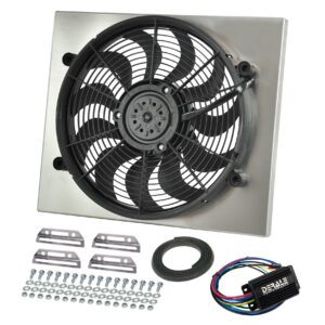 Powerpack - High Output Single 17" RAD Fan/Alum Shroud Kit w/ PWM Controller