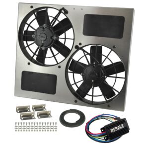 Powerpack - High Output Dual 11" RAD Fan/Alum Shroud Kit w/ PWM Controller