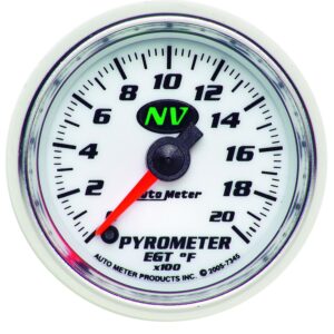 2-1/16 in. PYROMETER, 0-2000 Fahrenheit, NV