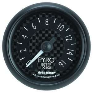 2-1/16 in. PYROMETER, 0-1600 Fahrenheit, GT