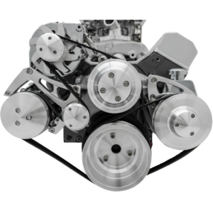 Small Block Chevy Serpentine Conversion Ultra - AC & PS - Saginaw-Metric - 7176