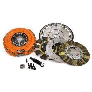 Centerforce DYAD ? DS 10.4, Multi-Disc Clutch and Flywheel Kit, 157 Tooth Gear, 0 in/oz Internally Balanced, 6 Bolt Crank, 1300 ft/lbs Capacity, 10.4in Dia., 26-Spline, Fits Ford Cars and Trucks 4.7L/5.0L