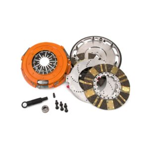 Centerforce DYAD ? DS 10.4, Multi-Disc Clutch and Flywheel Kit, 45.95 lbs, 164 Tooth Gear, 0 in/oz Internally Balanced, 6 Bolt Crank, 1300 ft/lbs Capacity, 10.4in Dia., 10-Spline, Fits Ford Mustang GT 4.6L