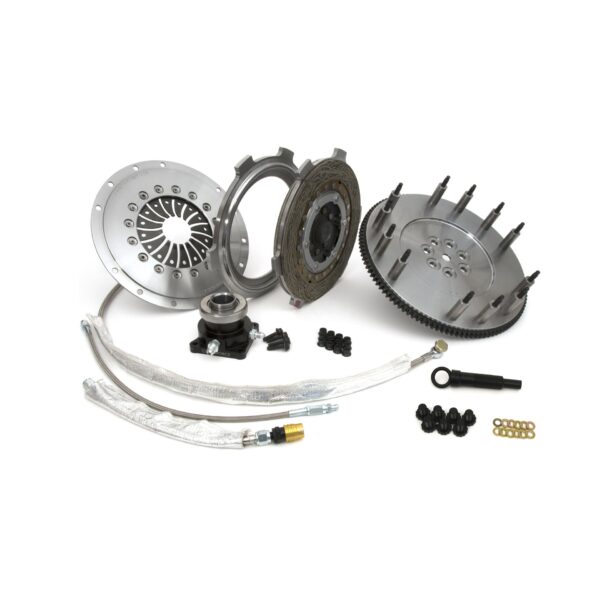 Centerforce DYAD ? DS 8.75, Multi-Disc Clutch and Flywheel Kit, 32.40 lbs, 114 Tooth Gear, 7 Bolt Crank, 300-600 Torque Capacity ft/lbs Capacity, 8.75in Dia., 23-Spline, Fits Mitsubishi Lancer Evolution 2.0L