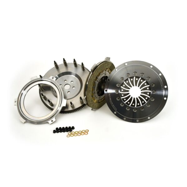 Centerforce DYAD ? DS 8.75, Multi-Disc Clutch and Flywheel Kit, 28.7 lbs, 6 Bolt Crank, 300-600 ft/lbs Capacity, 8.75in Dia., 23-Spline, Fits Ford Focus RS 2.3L