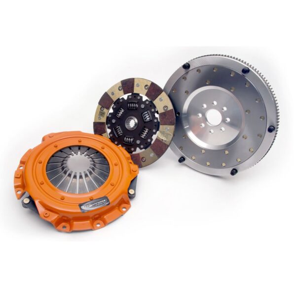 Centerforce Dual Friction ?, High Performance Clutch Pressure Plate, High Performance Disc, High Performance and Flywheel Set, 135 Tooth Gear, 0 in/oz Internally Balanced, 8 Bolt Crank, 345 ft/lbs Capacity, 9.125in Dia., 14-Spline, Fits Chevrolet/Saturn Cobalt and Ion Red Line 2.0L