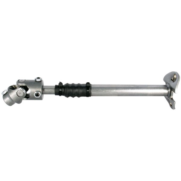 Borgeson - Steering Shaft - P/N: 000977 - 1978-1979 Ford F-150 and Bronco with rag joint. Heavy duty telescopic steel steering shaft.  Connects from factory column to steering box. Includes rag joint flange and billet steel universal joint.