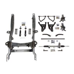 Detroit Speed Bare Hydroformed Subframe - Double Adjustable Remote Shocks - BBC
