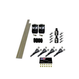 Nitrous Express 4-CYL SHARK PLUMB KIT W/ 2 SOLENOIDS & 75HP JETS, INCL HARDWARE