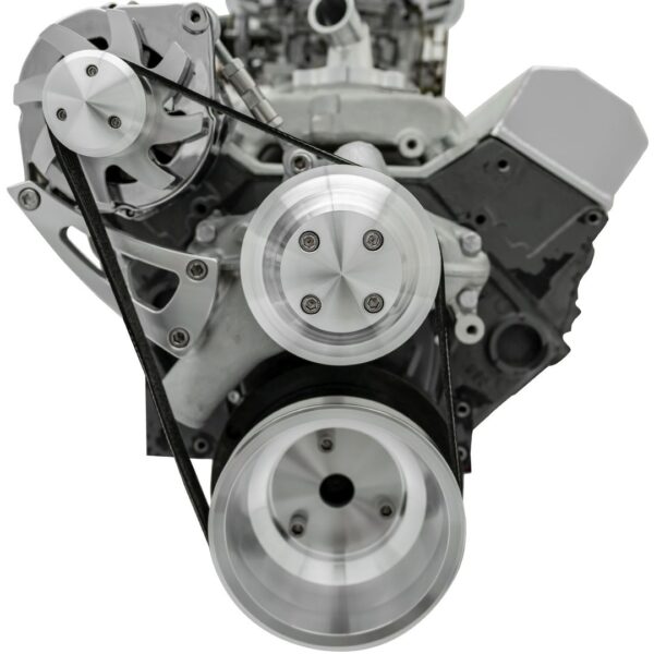 Small Block Chevy Serpentine Conversion - Chrome Accessories, ALT Only