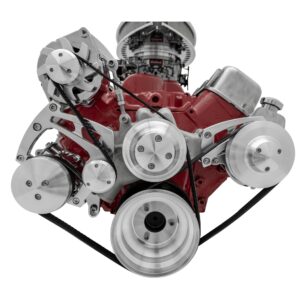 Big Block Chevy Serpentine Conversion - Chrome Accessories, AC & PS