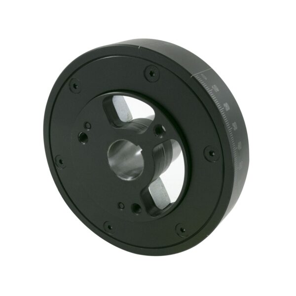 TSP Harmonic Balancer/Damper; Chevy Small Block 400; Satin Black 6 3/4"
