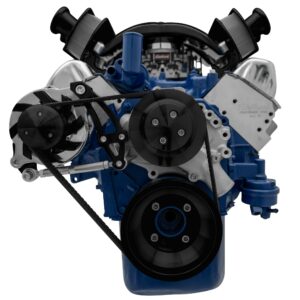 Ford 351 Cleveland Serpentine Conversion - ALT Only - Black