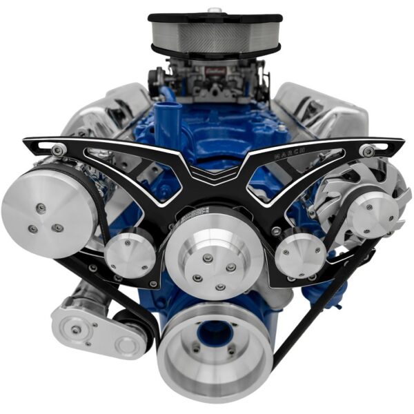 Ford 351 Cleveland Serpentine System - AC & ALT