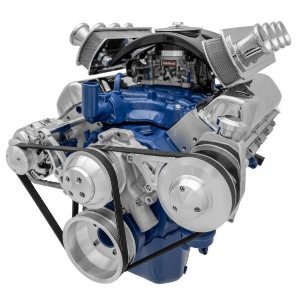 Ford 351 Cleveland Serpentine Conversion Ultra - PS-Saginaw