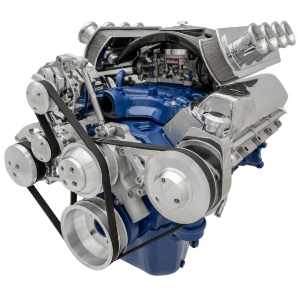 Ford 351 Cleveland Serpentine Conversion; AC & PS; PS-Saginaw
