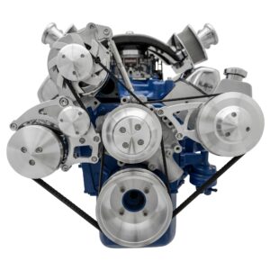 Ford 351 Cleveland Serpentine Conversion; AC & PS; PS-Saginaw