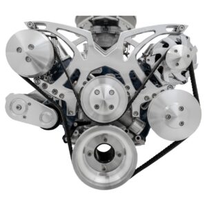 Small Block Ford Chrome All Inclusive Style Track Serpentine System (AC/PS/ALT)