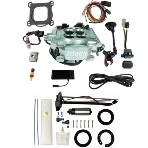 Go EFI 4 600 HP Power Adder Bright Aluminum EFI System Master Kit