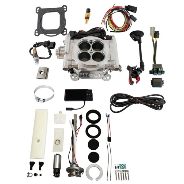 Go EFI 4 600 HP Bright Aluminum EFI System Master Kit