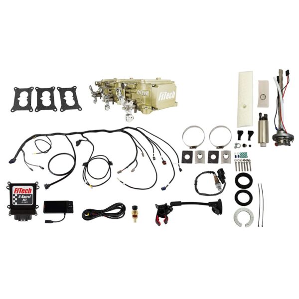 Go EFI 3x2 Tri Power 600 HP Classic Gold EFI System Master Kit