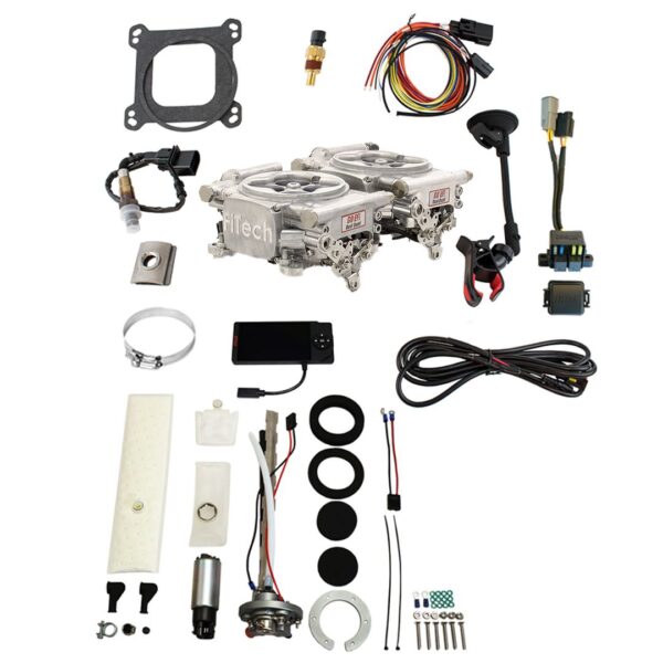 Go EFI 2x4 625 HP Bright Aluminum EFI System Master Kit