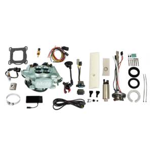 Go EFI 4 600 HP Power Adder Bright Aluminum EFI System Master Kit