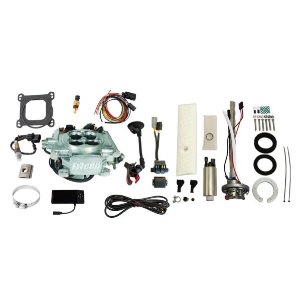 Go EFI 4 600 HP Power Adder Bright Aluminum EFI System Master Kit