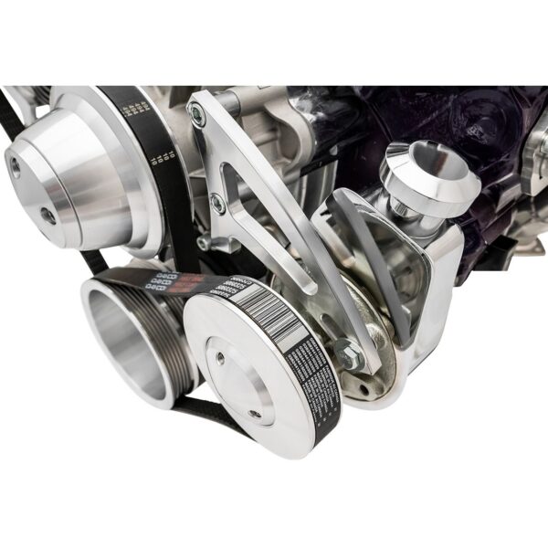 Small Block Chrysler Power Steering Bracket - Silver