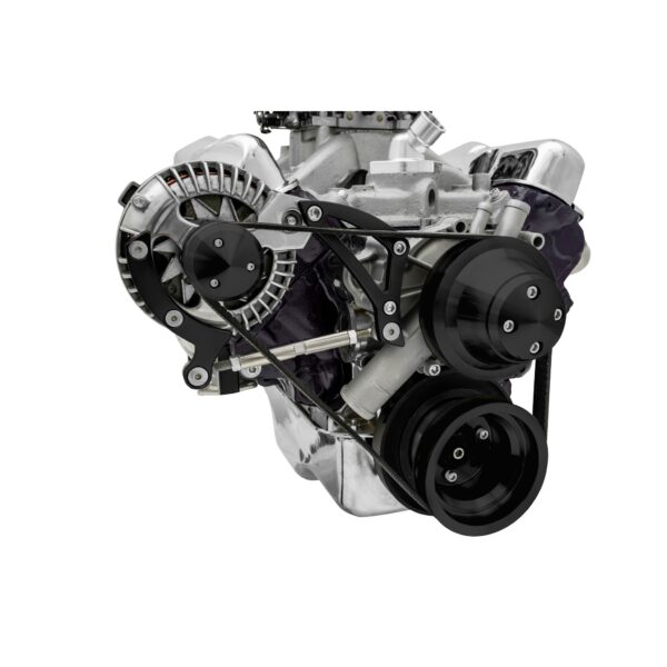 Small Block Chrysler Serpentine Conversion - ALT Only - Black
