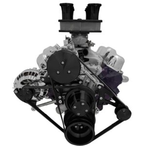 Small Block Chrysler Serpentine Conversion - AC & ALT - Black