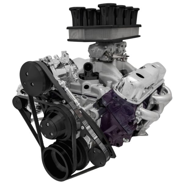 Small Block Chrysler Serpentine Conversion - AC & ALT - Black