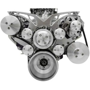 Small Block Chevy Style Track Serpentine System - AC & PS