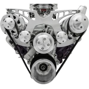 Small Block Chevy Style Track Serpentine System - PS & ALT - Billet Accessories