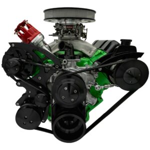 Big Block Chrysler Serpentine Conversion Ultra - AC & PS - 440 - Black