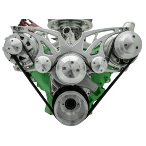 Big Block Chrysler Style Track Serpentine System - PS & ALT - Billet Accessories
