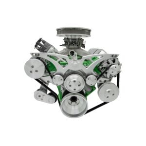 Big Block Chrysler Style Track Serpentine System - AC & PS - Chrome