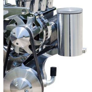Remote Power Steering Reservoir - Non-Taper - Remote Mount - Chrome