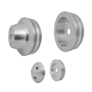 Small Block Chevy Corvette Pulley Kit - V-Belt - '71-82