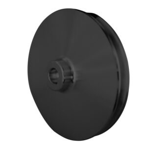 Small Block Chevy Power Steering Pulley - Saginaw - Keyway - Black