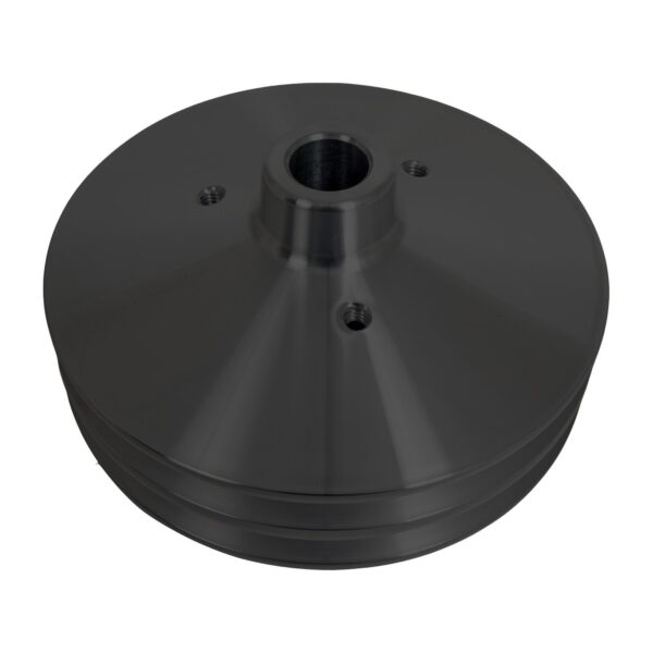 Chevy LWP Power Steering Pulley - Saginaw - 2V - Press Fit - Black