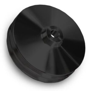 Chevy LWP Power Steering Pulley - Saginaw - 2V - Keyway - Black
