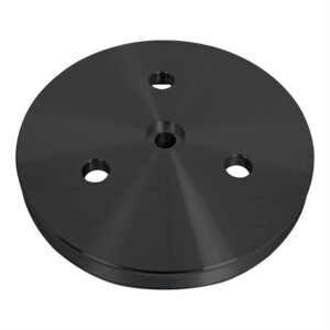 Chevy Small Block Remote Reservoir Power Steering Pulley Press fit - SWP - Black