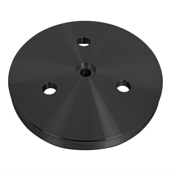 Chevy Small Block Remote Reservoir Power Steering Pulley Press fit - SWP - Black