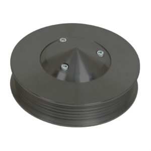 Big Block Chrysler Serpentine Power Steering Pulley - Keyway - Black