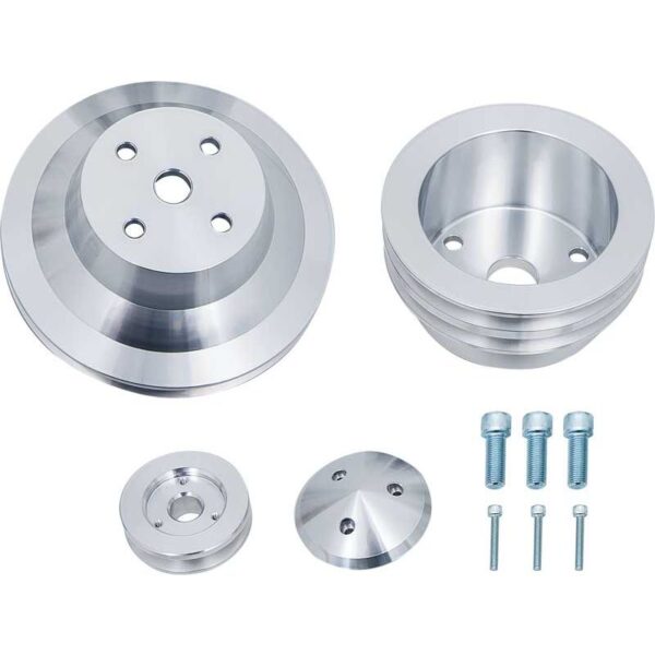 Small Block Chevy Pulle Kit - V-Belt - LWP - 2V